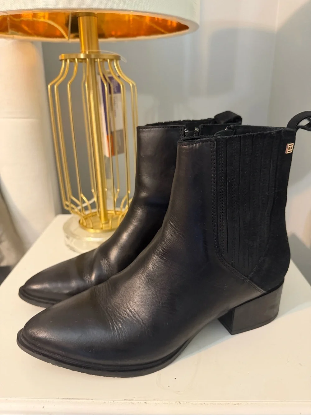 Tommy Hilfiger Black Chelsea Ankle Boots